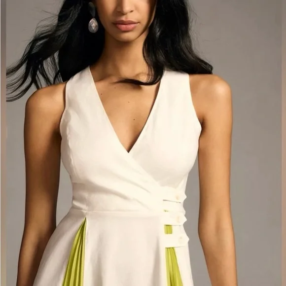 Anthropologie Maeve Sleeveless Pleated Dress, NWT - Picture 2 of 9